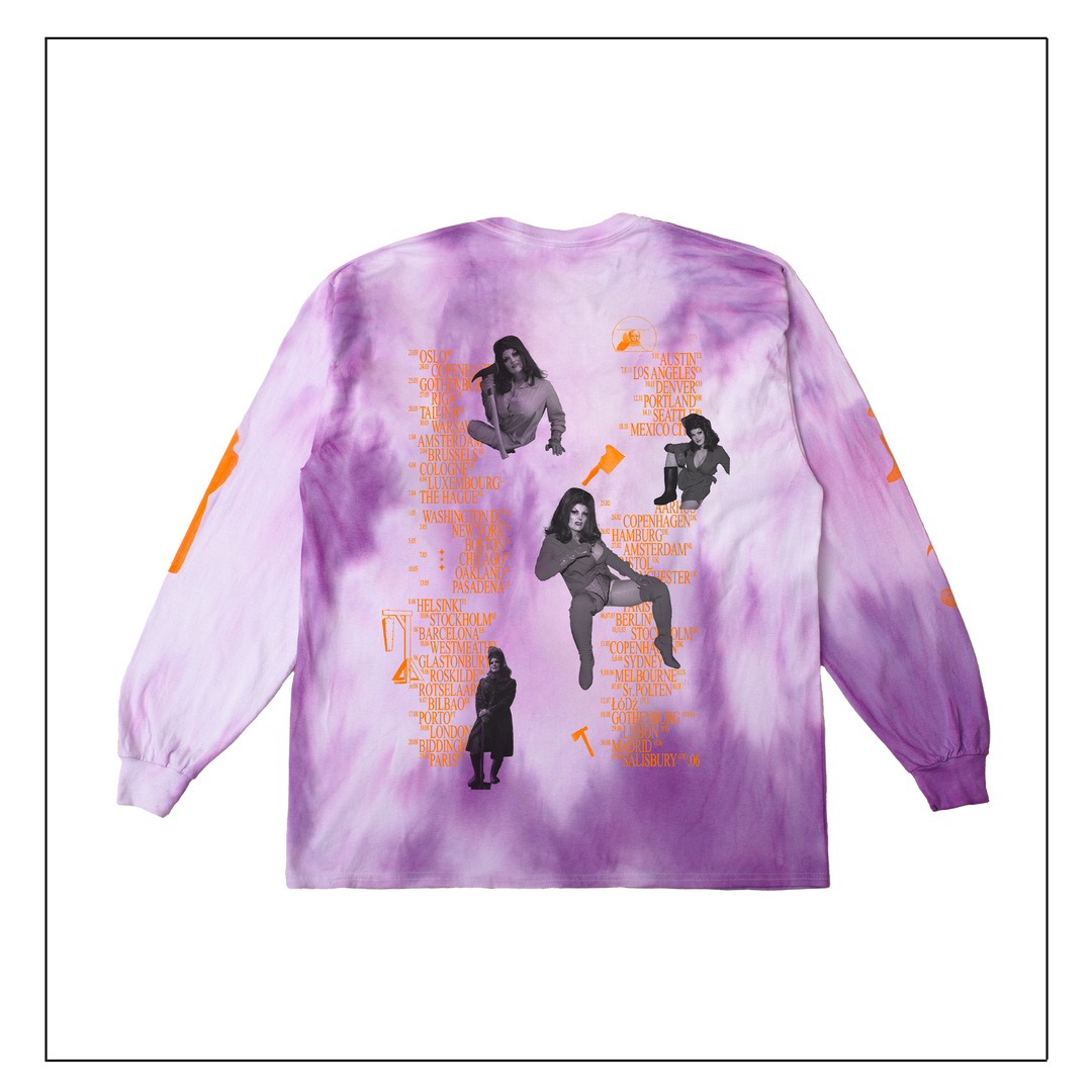 Demona Lisa Crushed Grapes Tie Dye Long Sleeve